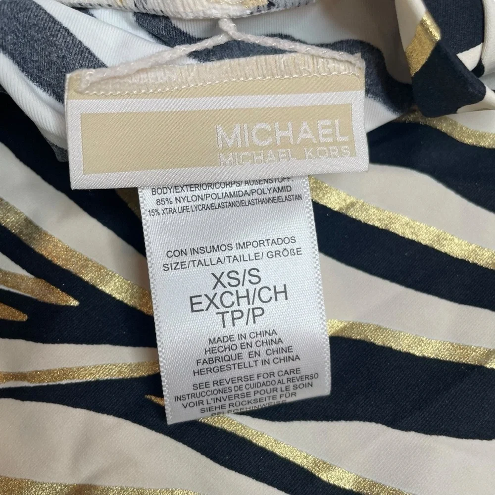 MICHAEL Michael Kors Short Pareo Cover Up Shimmer Tiger XS/S New with Tags